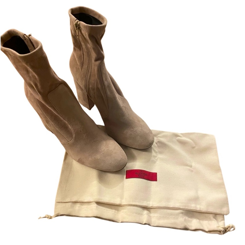 Valentino Suede Sock Boot
